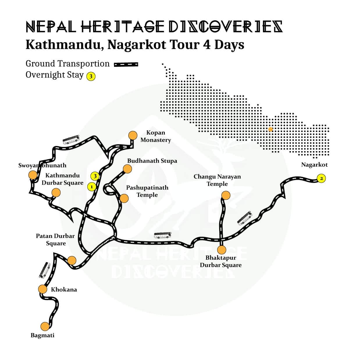 kathmandu-nagarkot-tour-package-3-nights-4-days-map